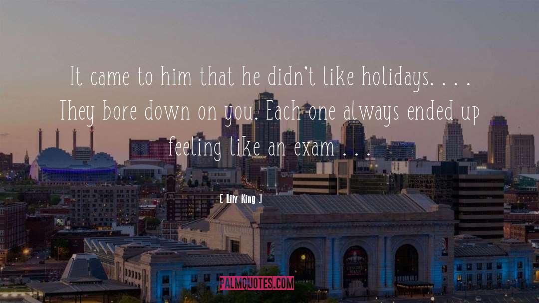 Stress Of Holidays quotes by Lily King