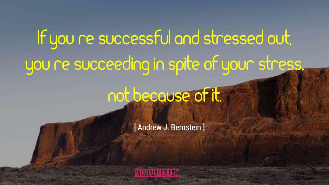 Stress Of School quotes by Andrew J. Bernstein