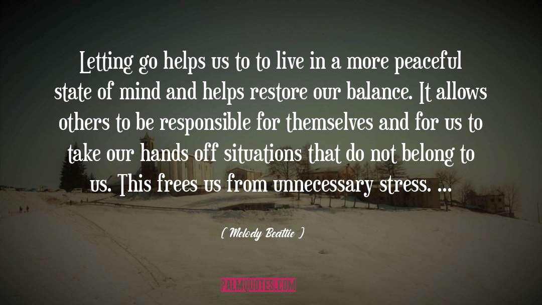 Stress quotes by Melody Beattie
