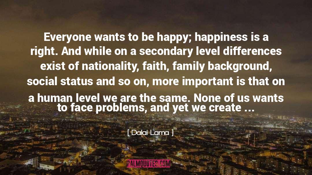 Stressing quotes by Dalai Lama