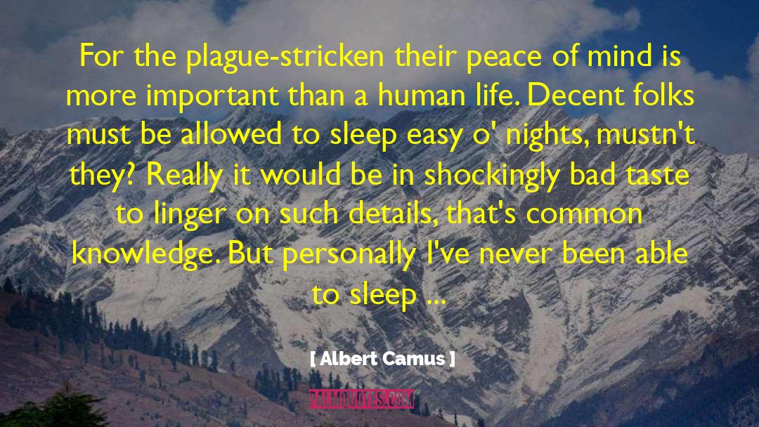 Stricken quotes by Albert Camus