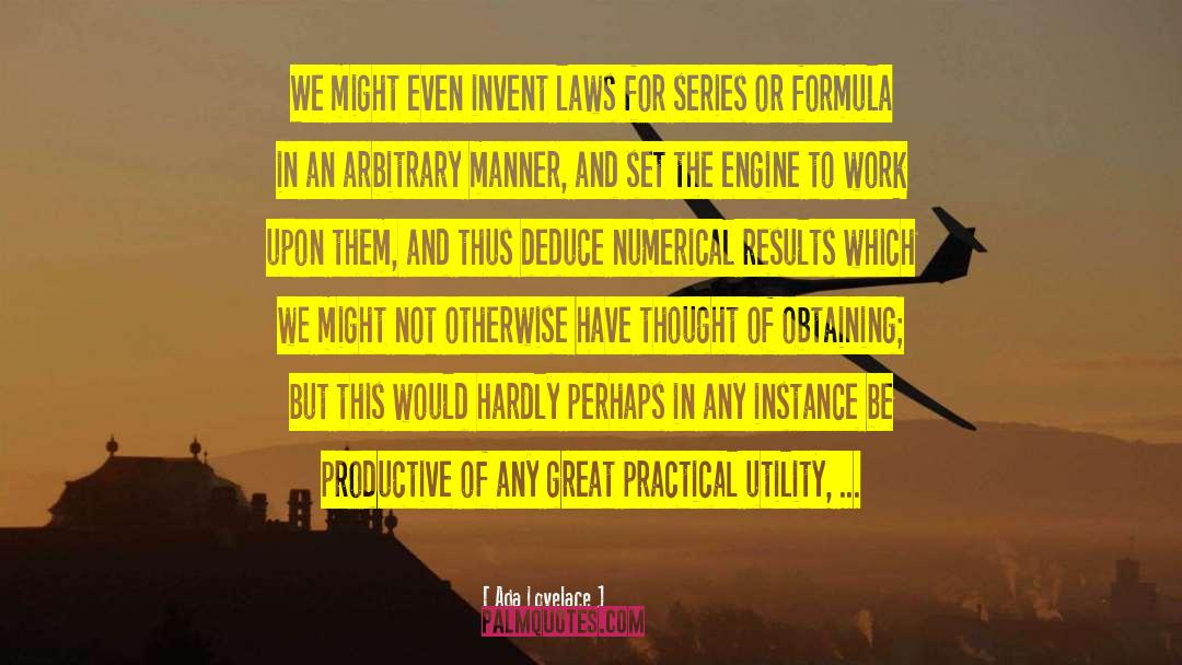 Strict Laws quotes by Ada Lovelace