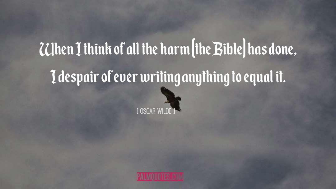 Strife Bible quotes by Oscar Wilde