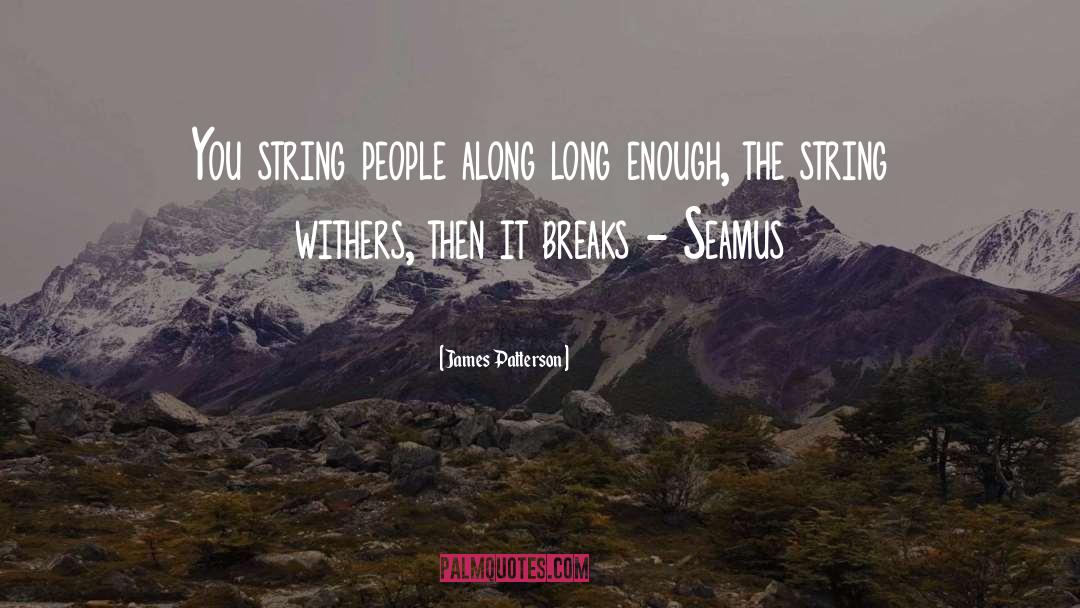 String Along quotes by James Patterson