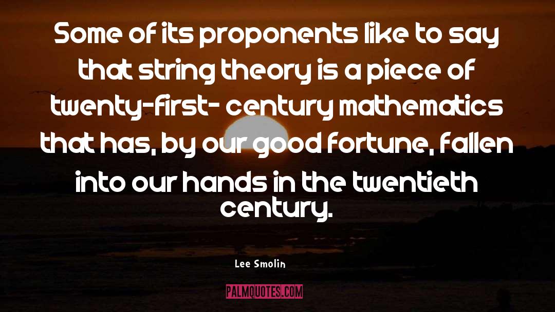 String Theorists quotes by Lee Smolin