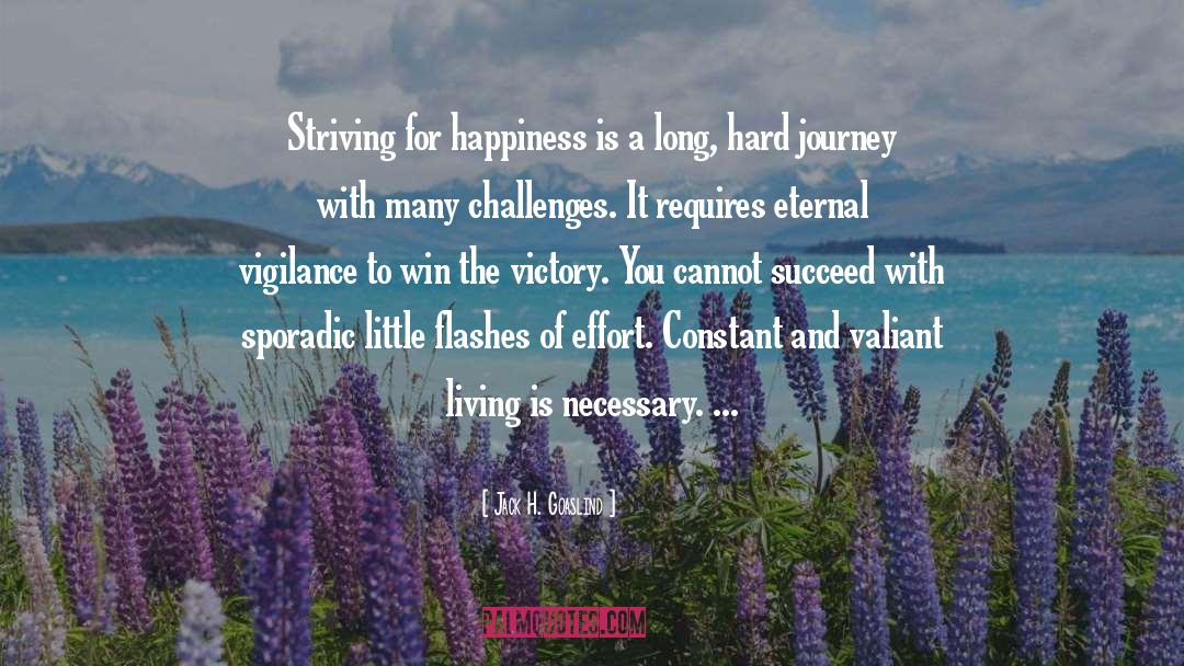 Striving For Happiness quotes by Jack H. Goaslind