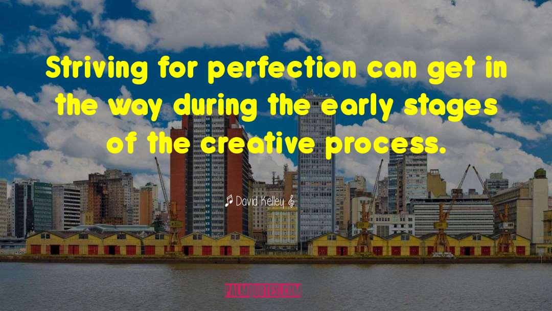 Striving For Perfection quotes by David Kelley