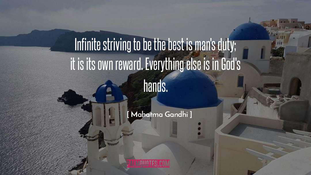 Striving To Be The Best quotes by Mahatma Gandhi