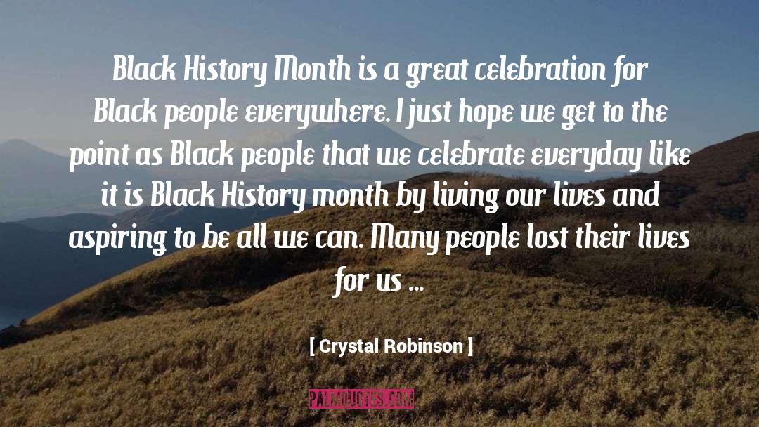 Striving To Be The Best quotes by Crystal Robinson