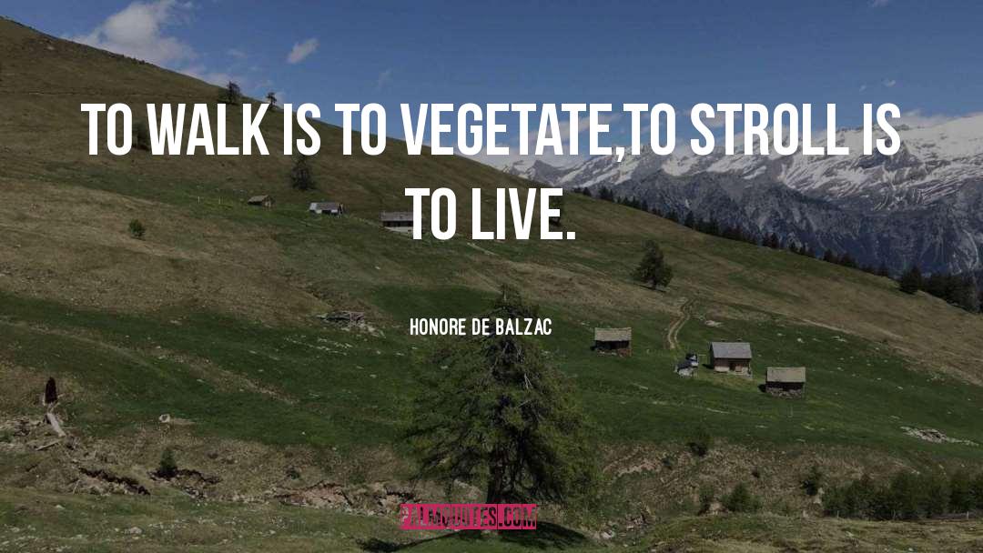 Stroll quotes by Honore De Balzac