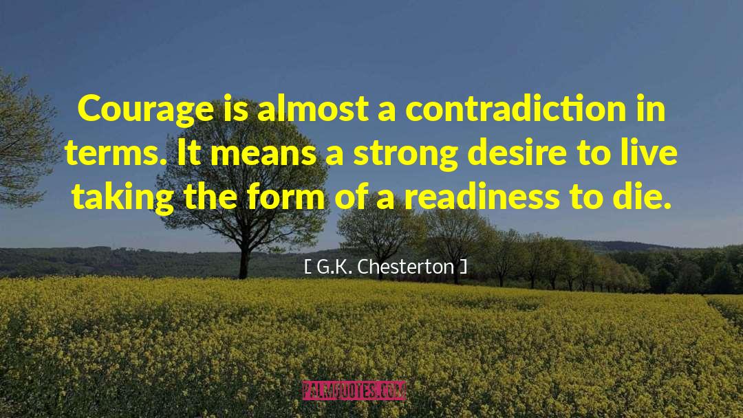 Strong Desire quotes by G.K. Chesterton