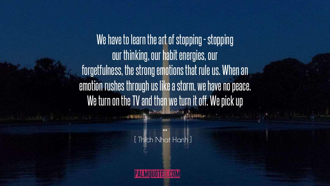 Strong Emotions quotes by Thich Nhat Hanh