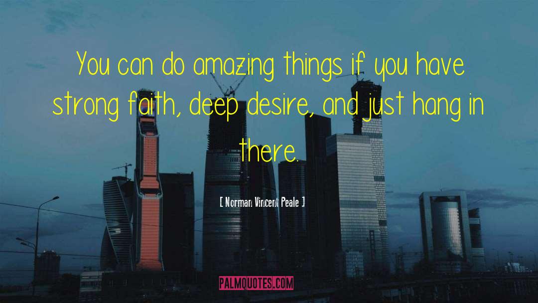 Strong Faith quotes by Norman Vincent Peale