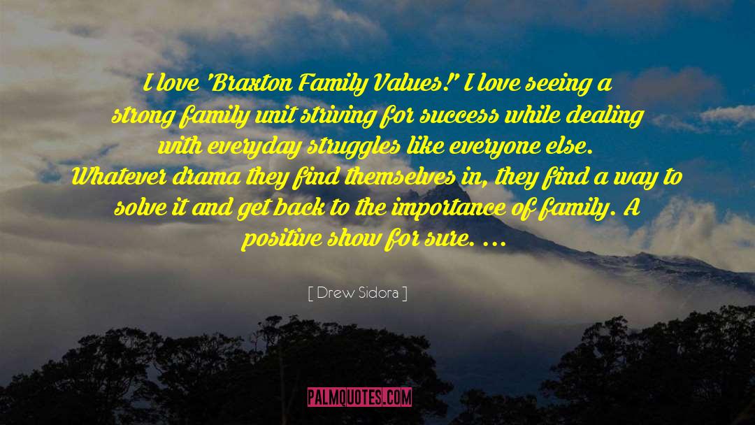 Strong Family quotes by Drew Sidora
