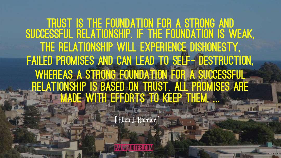 Strong Foundation quotes by Ellen J. Barrier