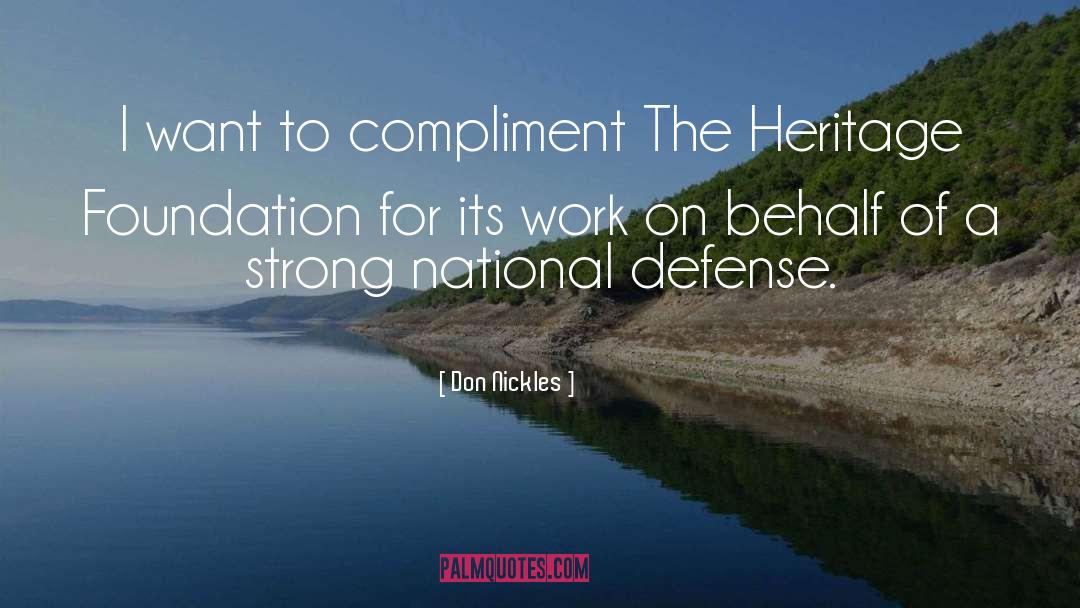 Strong Foundation quotes by Don Nickles