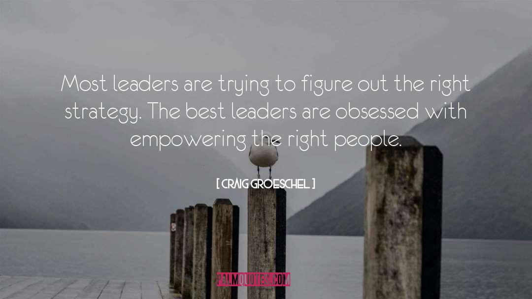 Strong Leaders quotes by Craig Groeschel