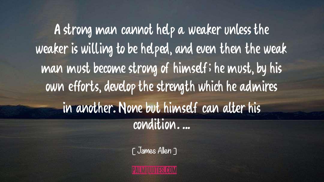 Strong Man Bible quotes by James Allen