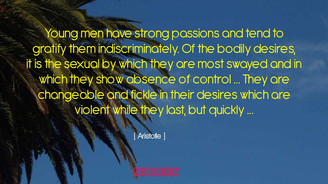 Strong Passion quotes by Aristotle.