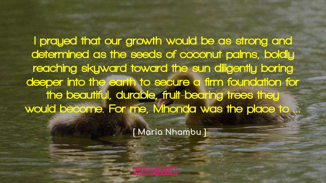 Strong Roots quotes by Maria Nhambu