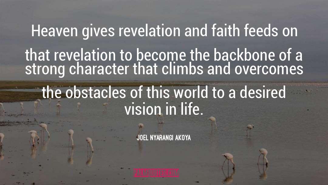 Strong Vision quotes by JOEL NYARANGI AKOYA