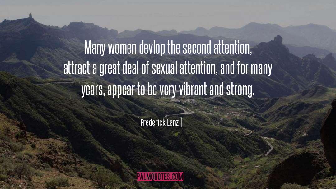 Strong Women And Love quotes by Frederick Lenz