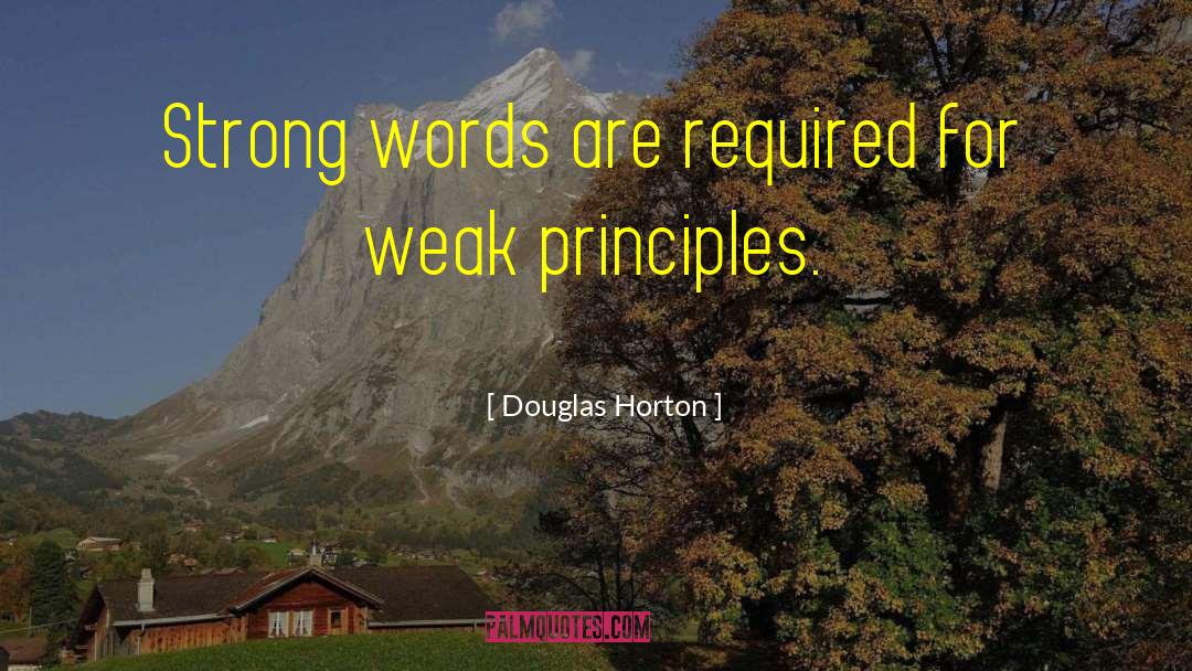 Strong Words quotes by Douglas Horton