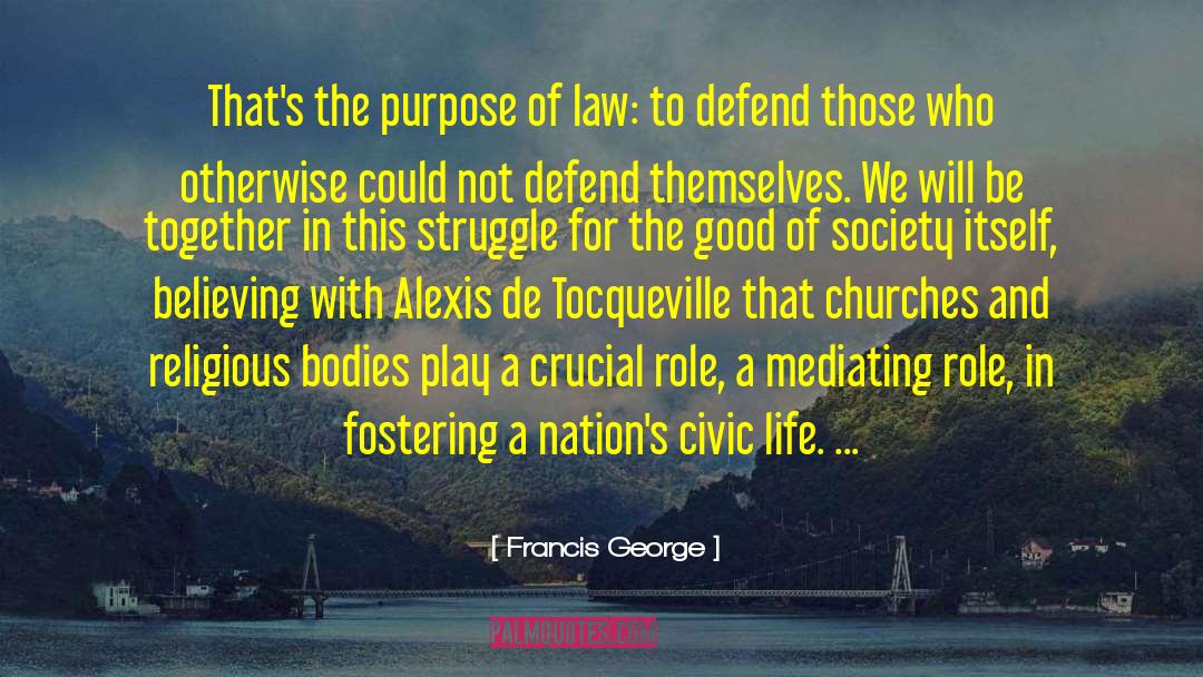 Stronger Together quotes by Francis George