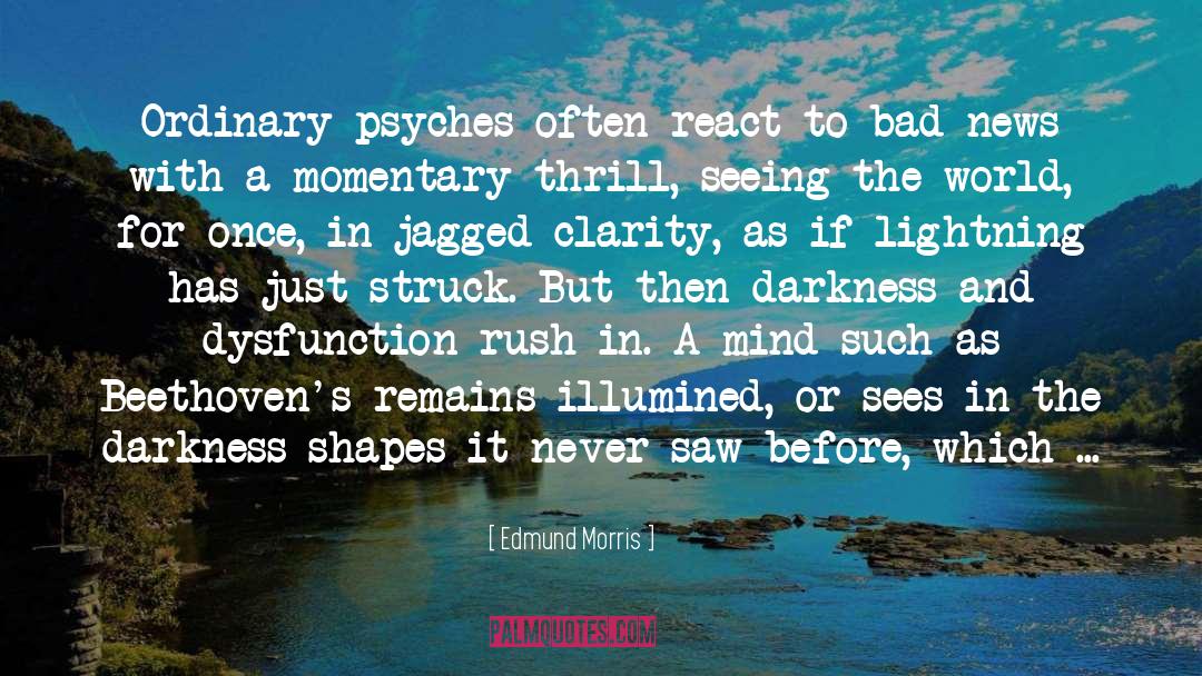 Struck quotes by Edmund Morris