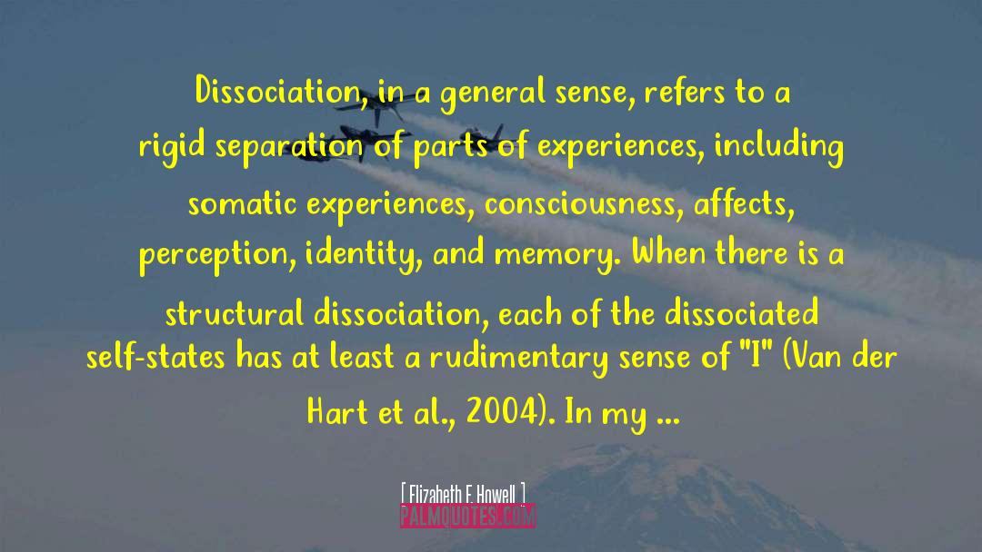 Structural Dissociation quotes by Elizabeth F. Howell