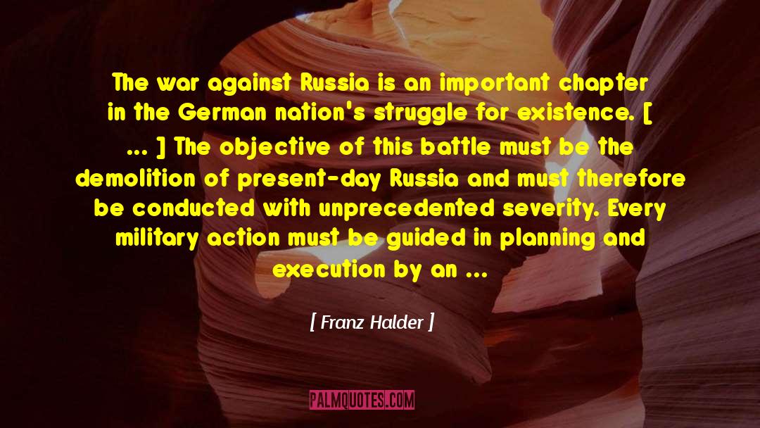 Struggle For Existence quotes by Franz Halder