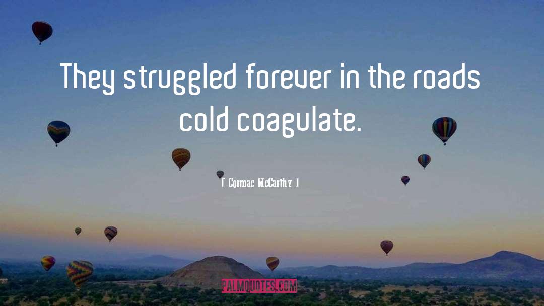 Struggled quotes by Cormac McCarthy
