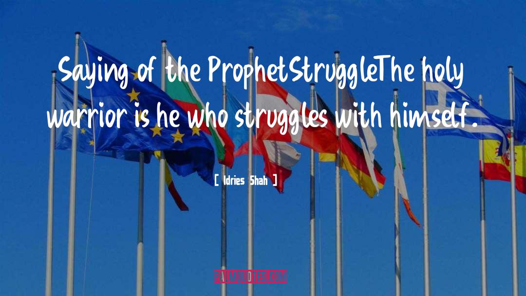 Struggles quotes by Idries Shah