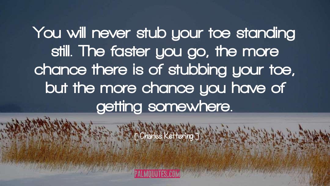 Stubbing Your Toe quotes by Charles Kettering