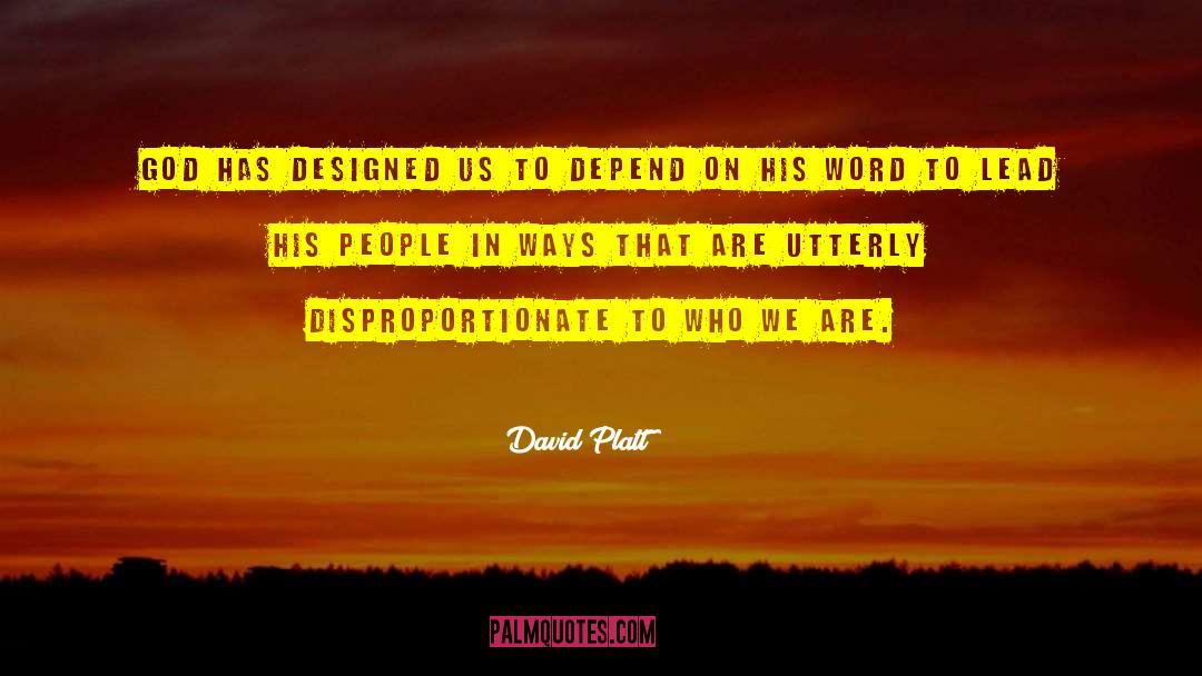 Stubborn People quotes by David Platt