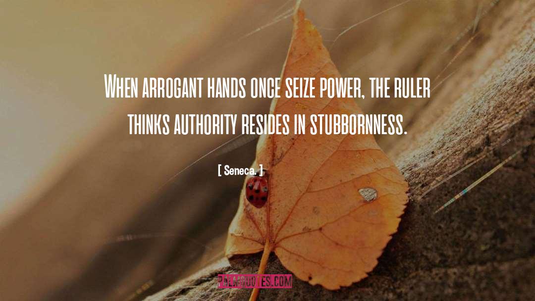 Stubbornness quotes by Seneca.