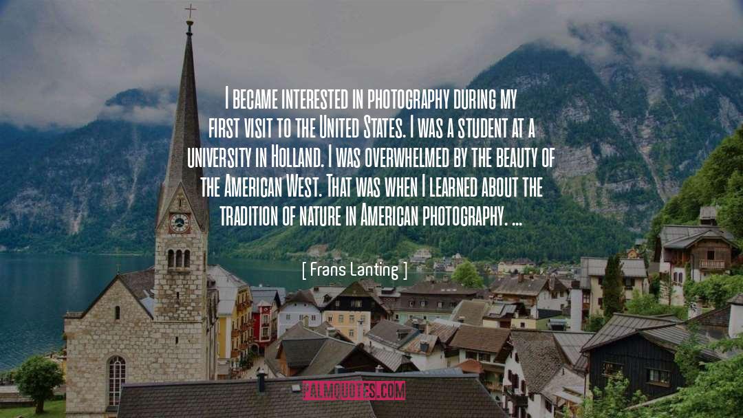 Student Achievement quotes by Frans Lanting