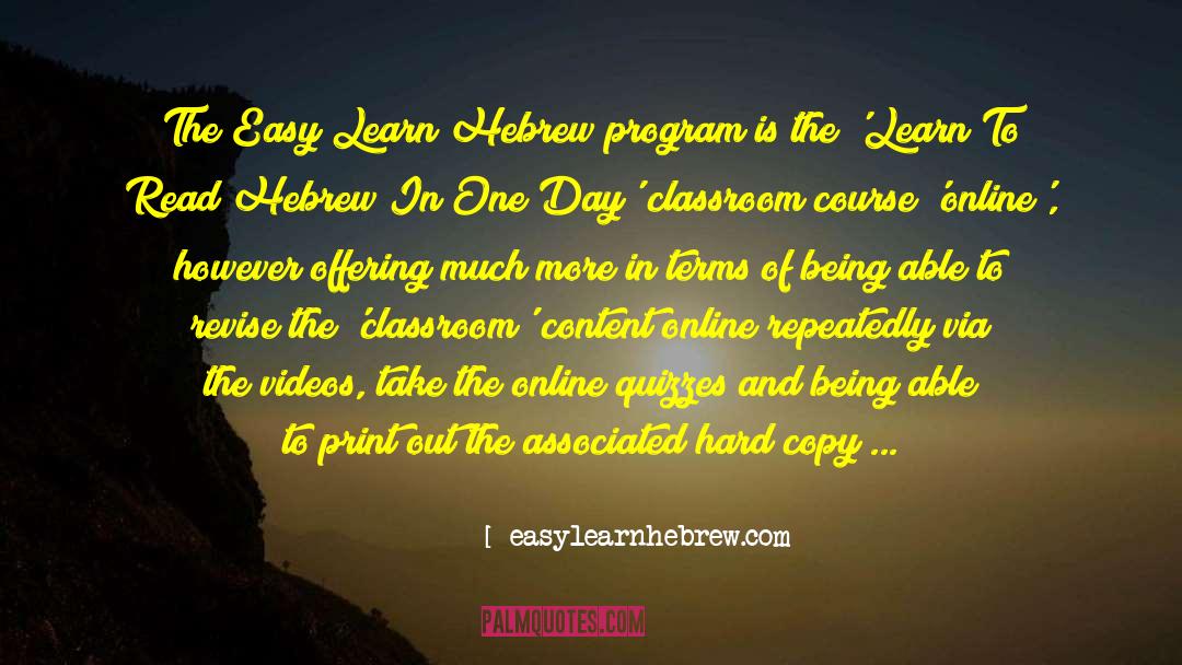 Student Learning quotes by Easylearnhebrew.com