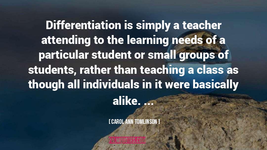 Student Teacher Affair quotes by Carol Ann Tomlinson