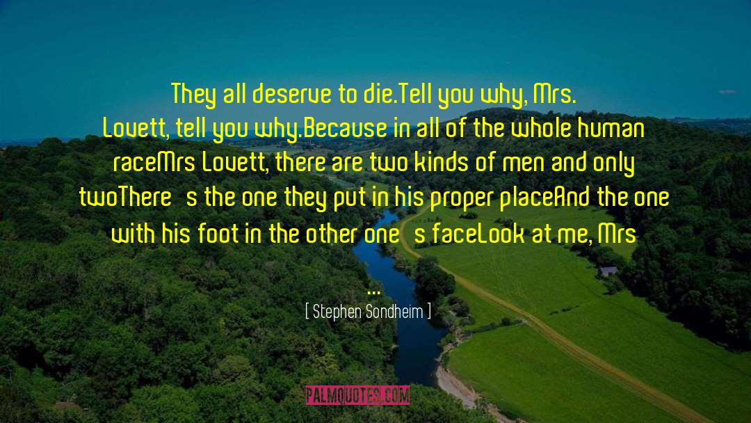 Study To Deserve Death quotes by Stephen Sondheim