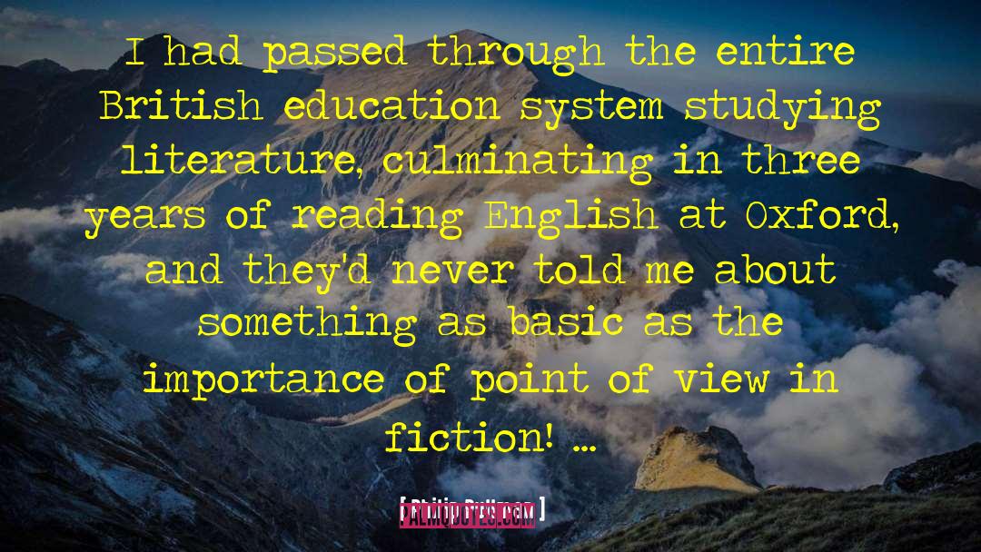 Studying Literature quotes by Philip Pullman