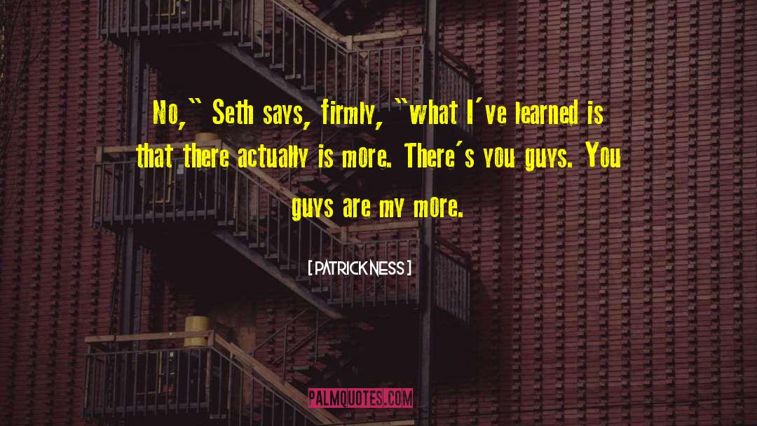 Stuff Seth Says quotes by Patrick Ness