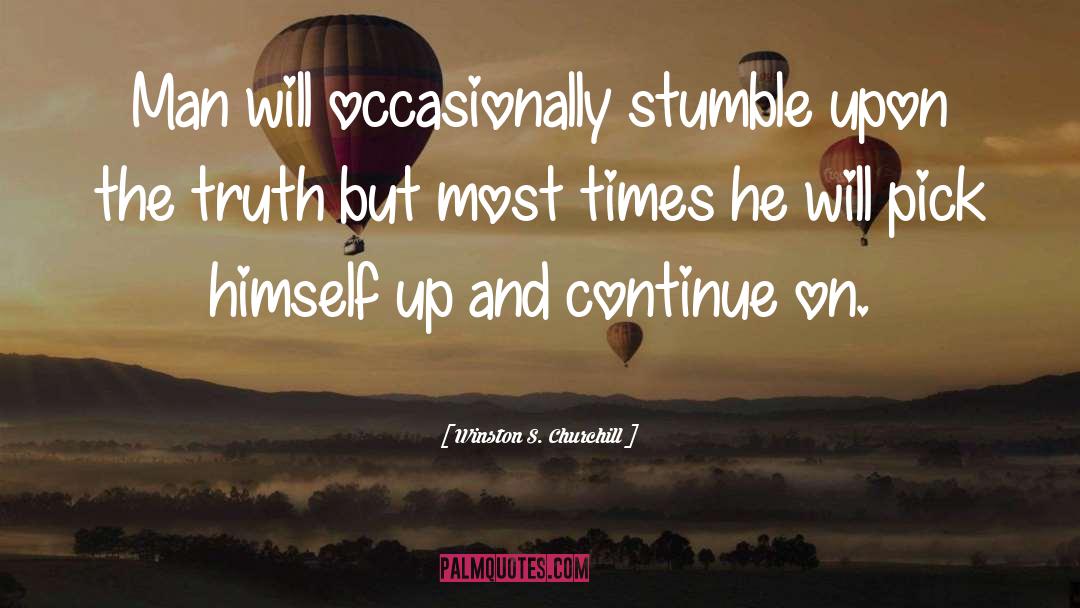 Stumble Upon quotes by Winston S. Churchill