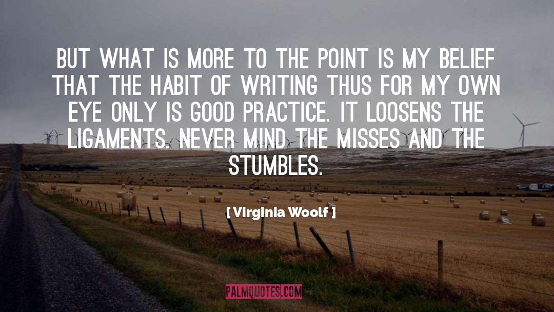 Stumbles quotes by Virginia Woolf