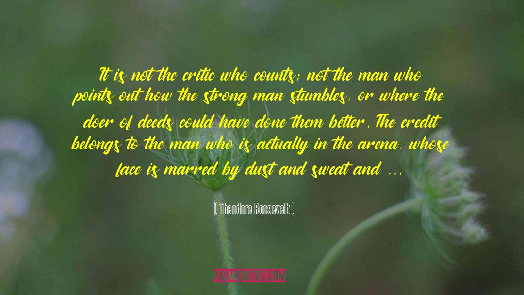 Stumbles quotes by Theodore Roosevelt