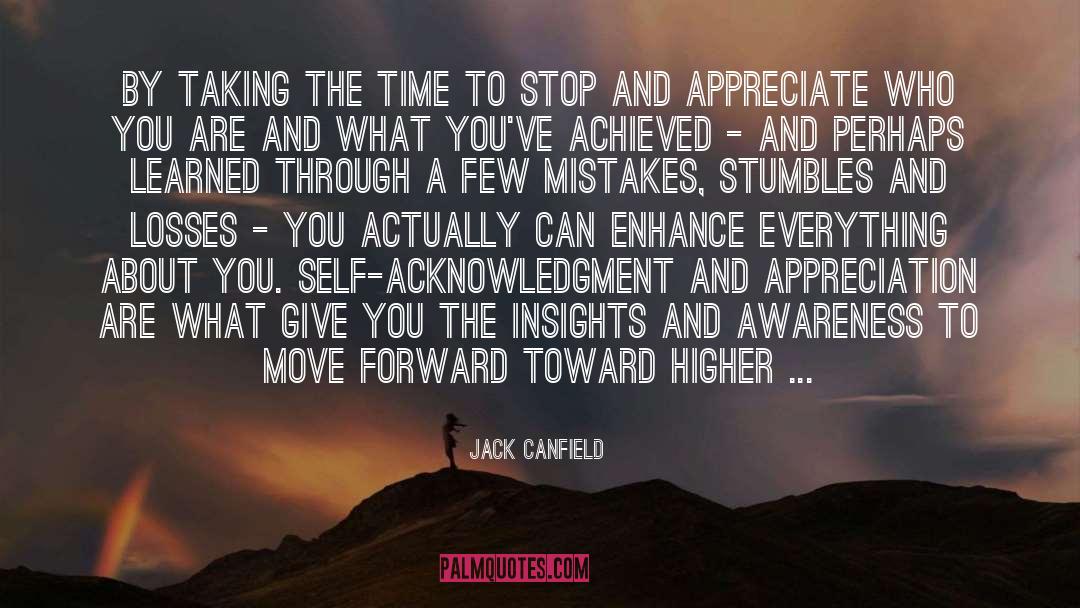 Stumbles quotes by Jack Canfield