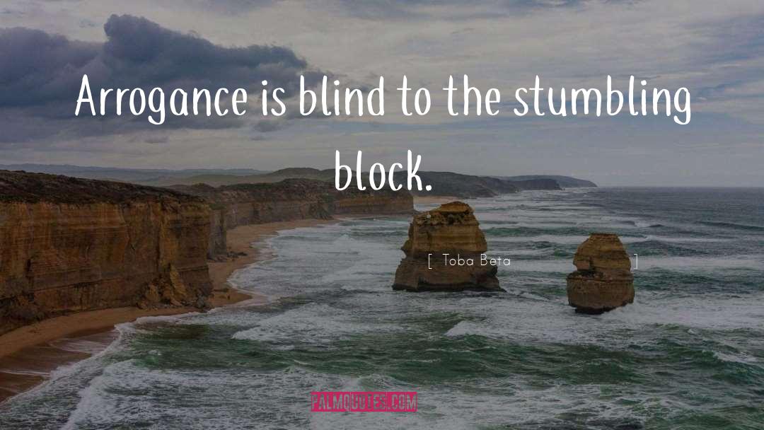 Stumbling Block quotes by Toba Beta