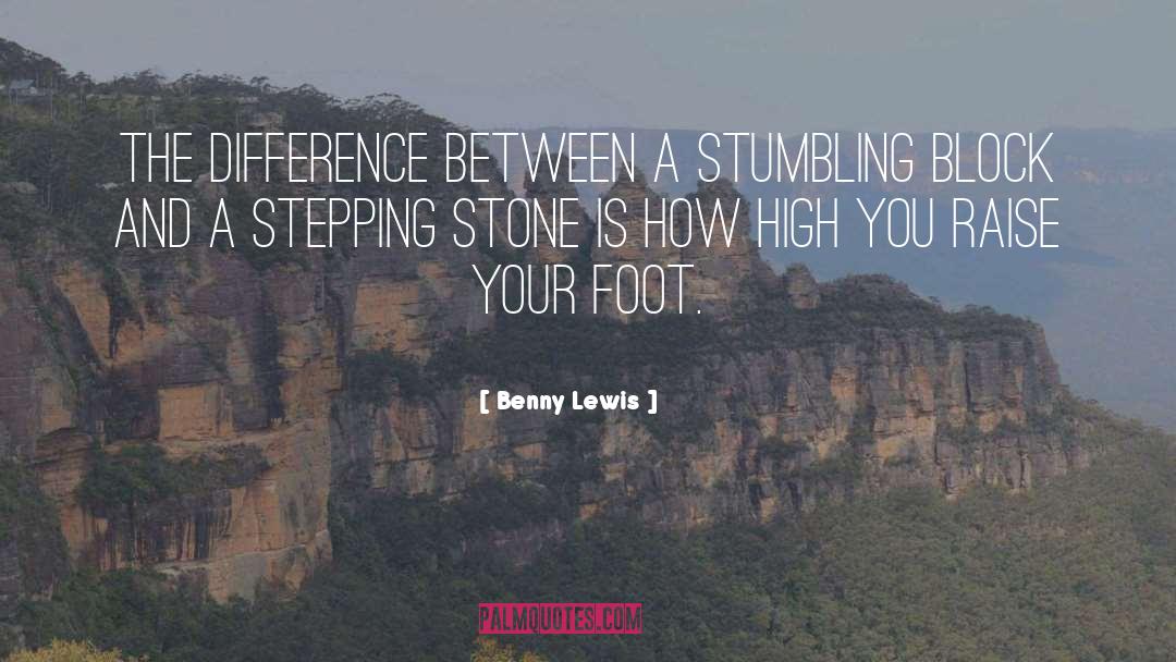 Stumbling Block quotes by Benny Lewis