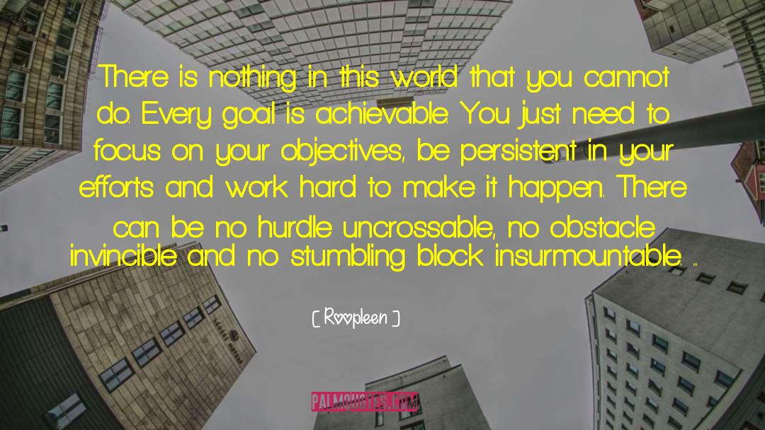 Stumbling Block quotes by Roopleen