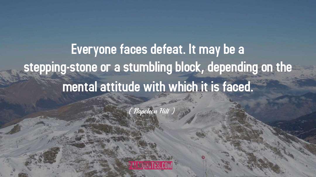 Stumbling Block quotes by Napoleon Hill